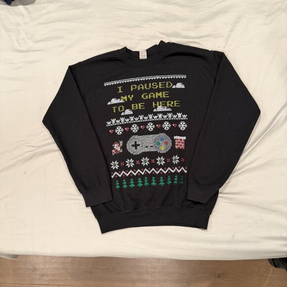 Holiday Sweatshirt Bundle – Essential Worker Elf + Gamer Ugly Christmas Sweater - Picture 5 of 8